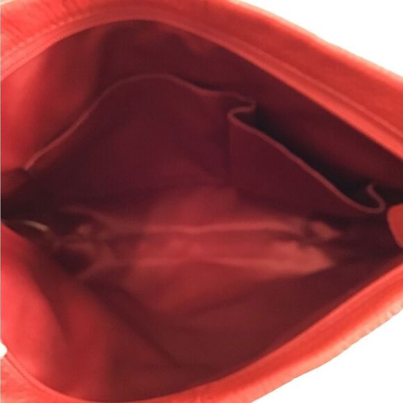 Coach Red Park Pebble Leather Crossbody Bag - Picture 6 of 12